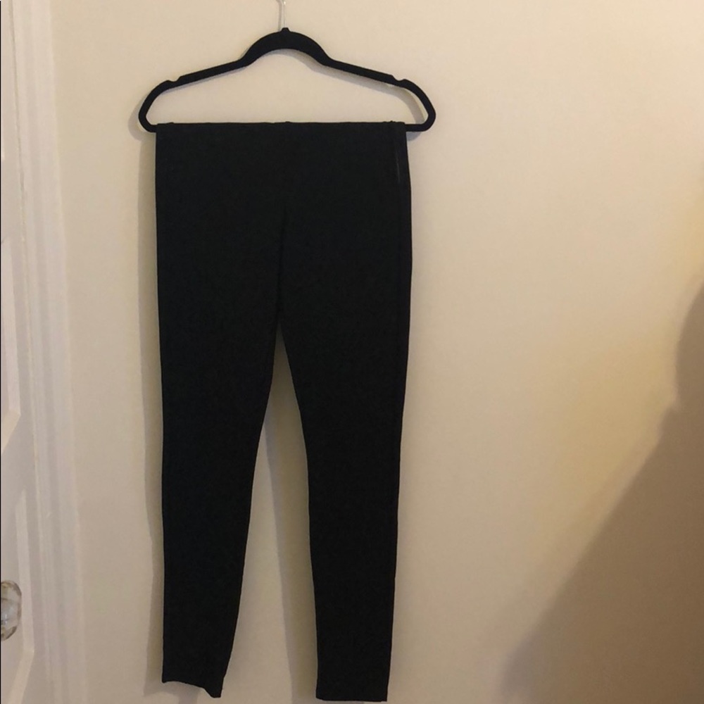 High-waisted, black, sparkle, leggings